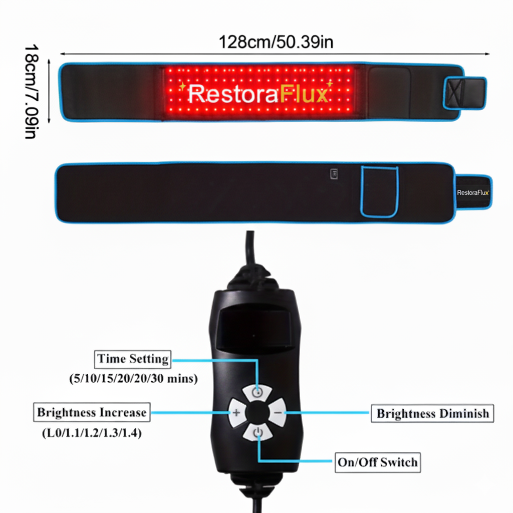 RestoraFlux™ Red Light Therapy Belt